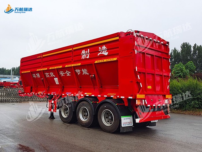 履带式后推自卸半挂车