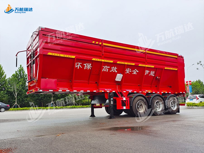 履带式后推自卸半挂车