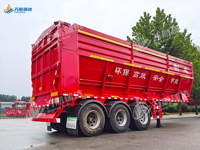 履带式后推自卸半挂车