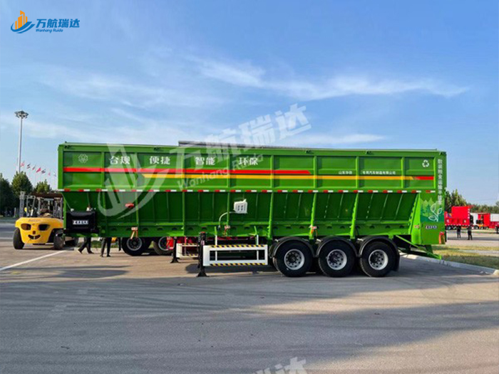 履带式后推自卸半挂车
