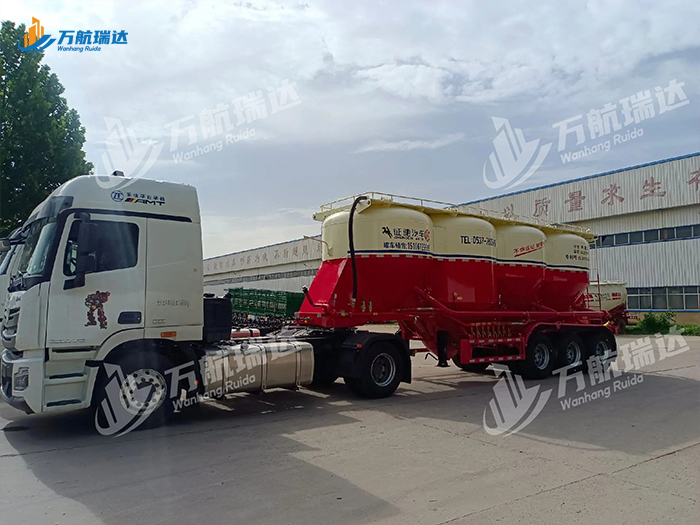 立式物流颗粒罐体运输车