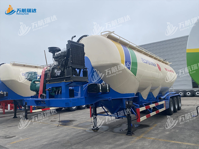 立式物流颗粒罐体运输车