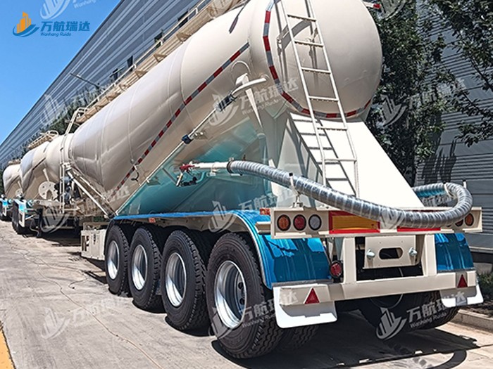 卧式罐粉粒物料运输半挂车