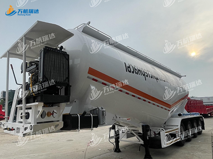 卧式罐粉粒物料运输半挂车