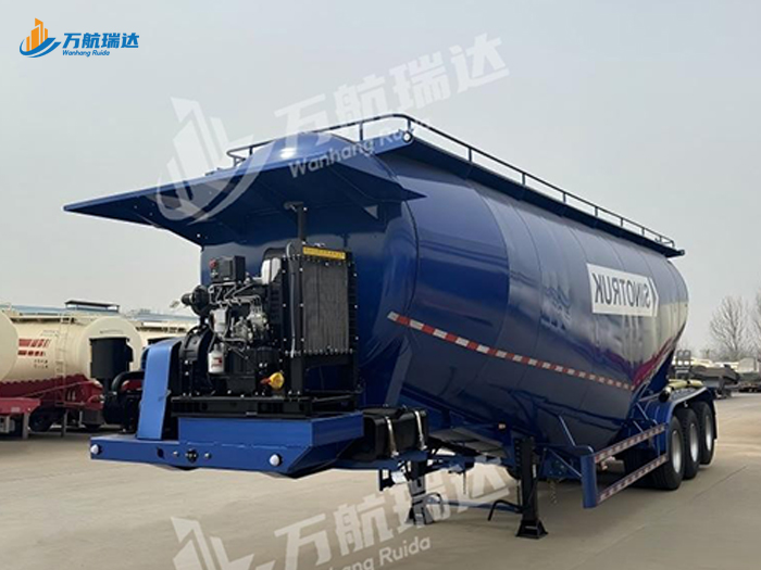 卧式罐粉粒物料运输半挂车