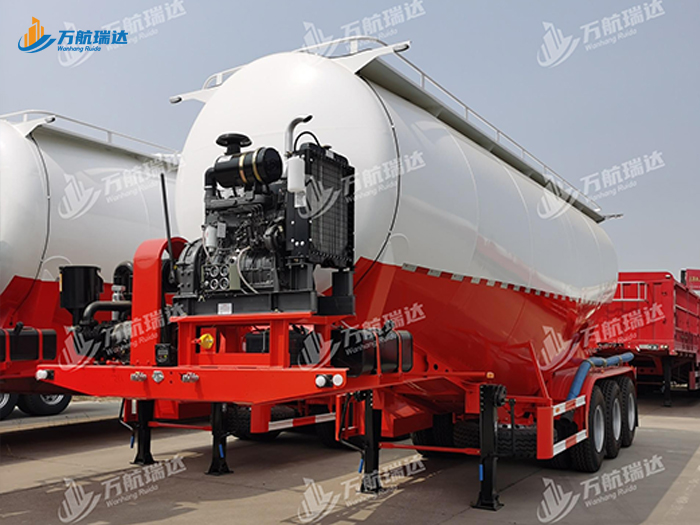 卧式罐粉粒物料运输半挂车