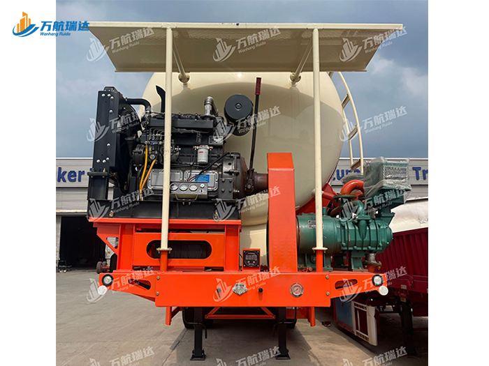 卧式罐粉粒物料运输半挂车