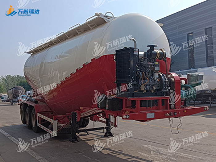 卧式罐粉粒物料运输半挂车