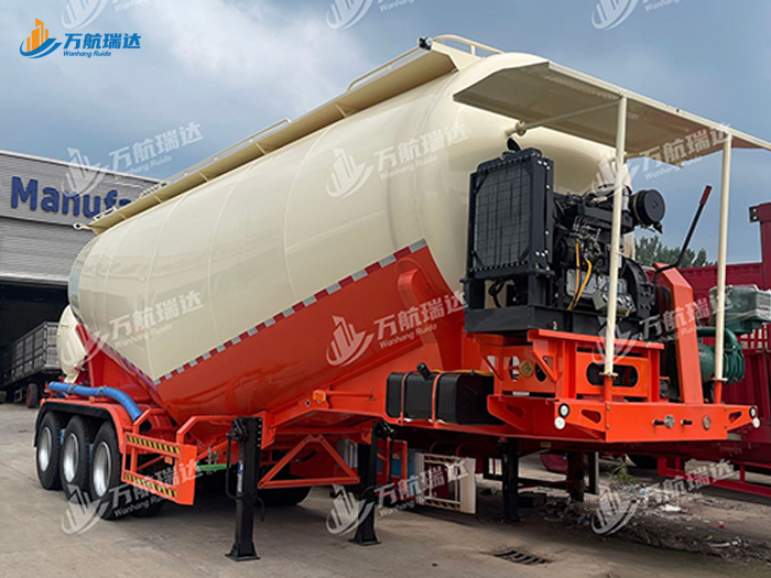 卧式罐粉粒物料运输半挂车