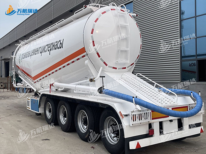 卧式罐粉粒物料运输半挂车