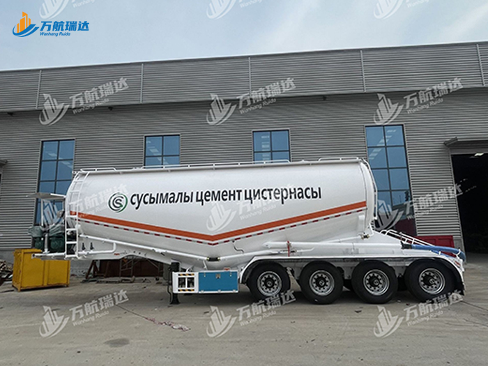卧式罐粉粒物料运输半挂车
