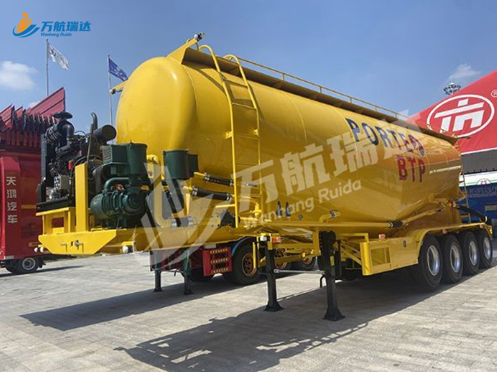 卧式罐粉粒物料运输半挂车