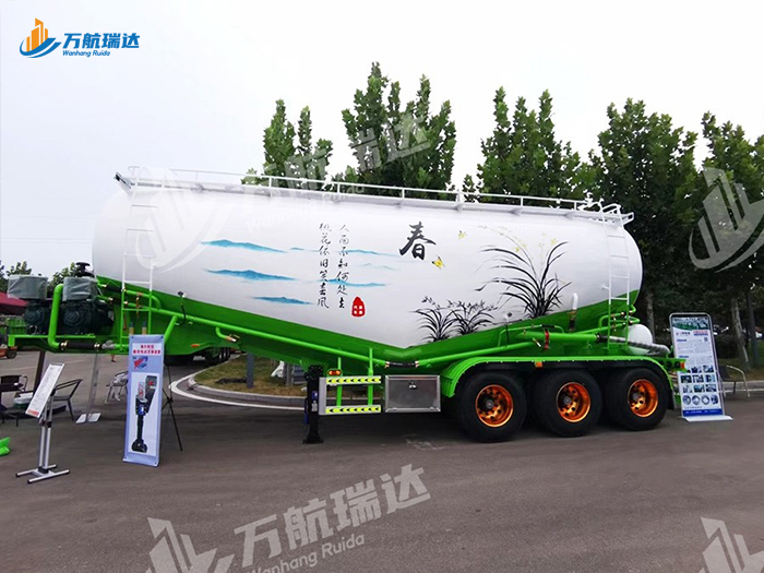卧式罐粉粒物料运输半挂车