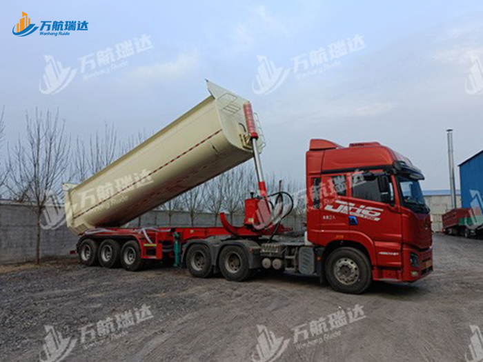 U型罐粉颗粒物料运输半挂车