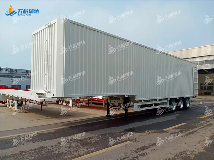 鹅颈式集装箱运输车