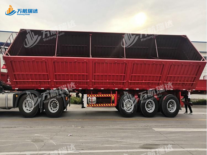 厢式侧翻自卸半挂车