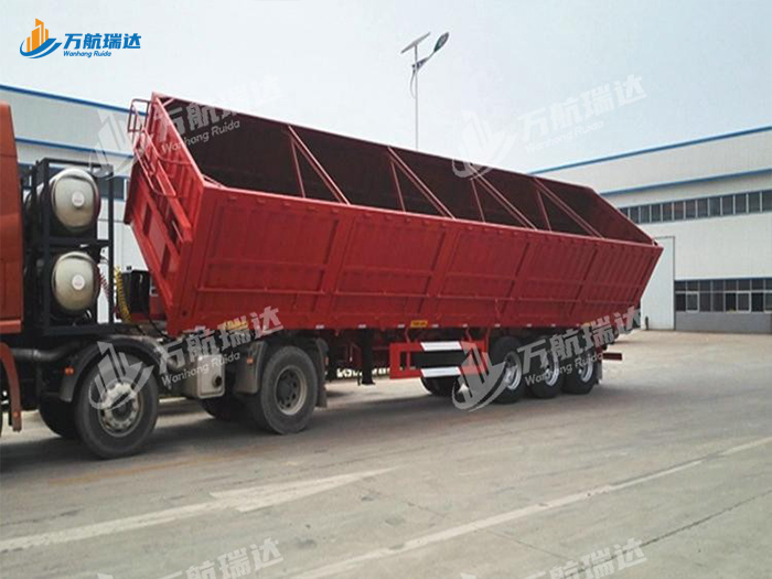 厢式侧翻自卸半挂车