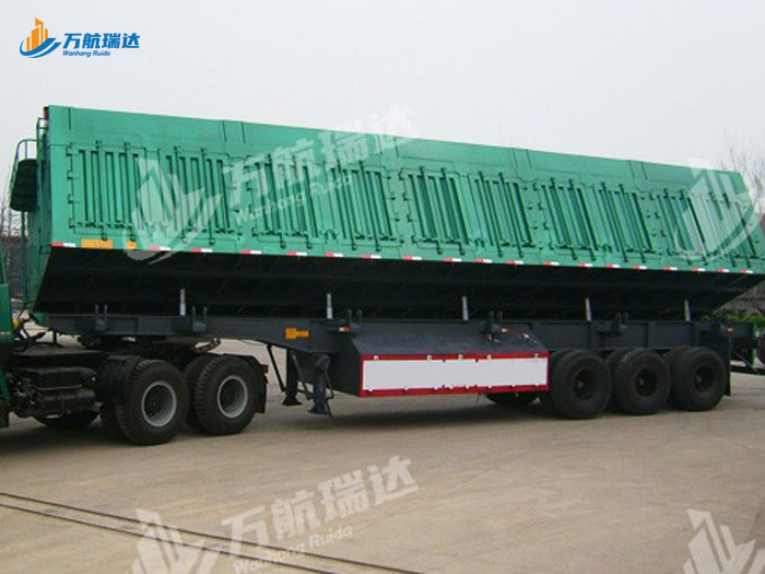 厢式侧翻自卸半挂车