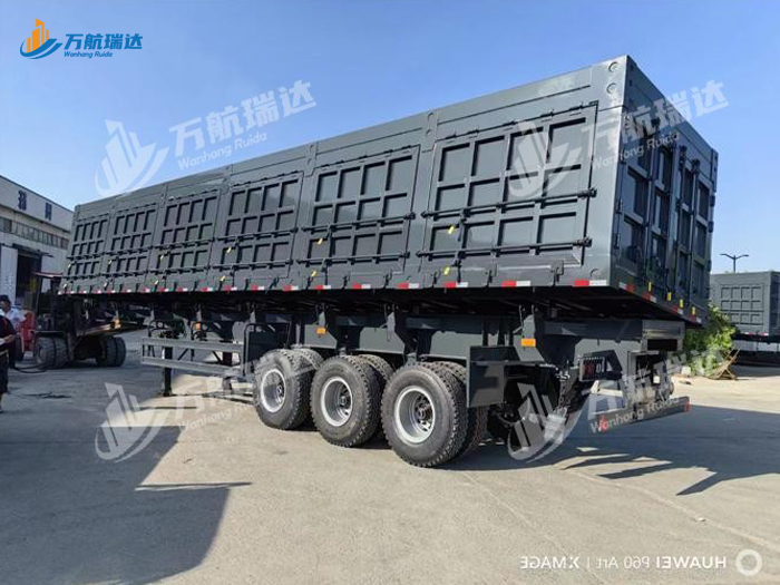 厢式侧翻自卸半挂车