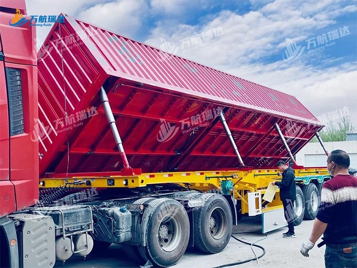 厢式侧翻自卸半挂车