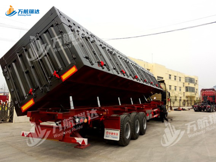 厢式侧翻自卸半挂车