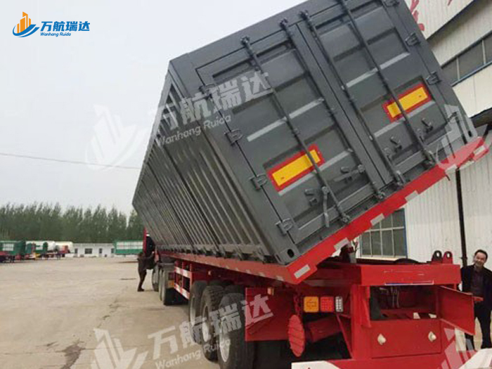 厢式侧翻自卸半挂车