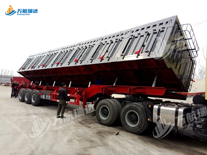 厢式侧翻自卸半挂车