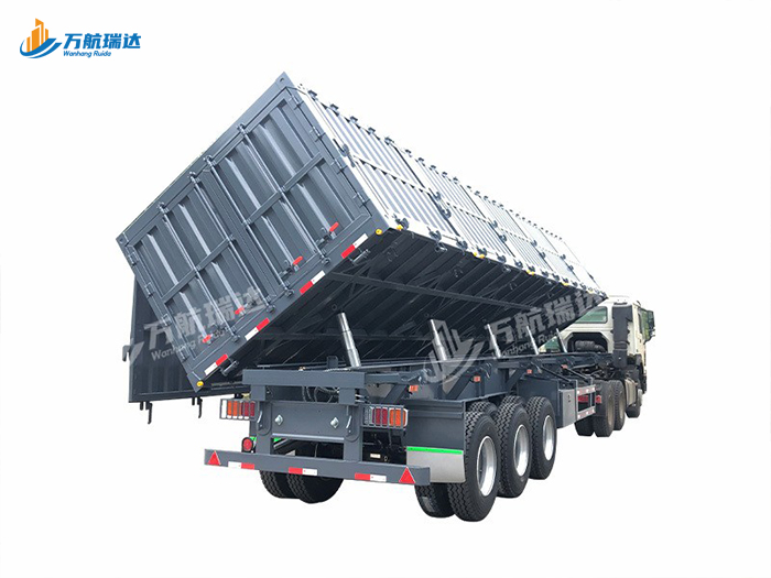 厢式侧翻自卸半挂车
