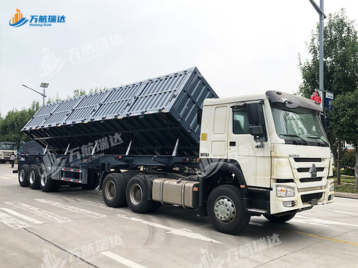 厢式侧翻自卸半挂车