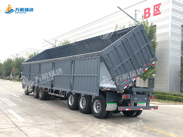 厢式侧翻自卸半挂车
