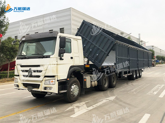 厢式侧翻自卸半挂车