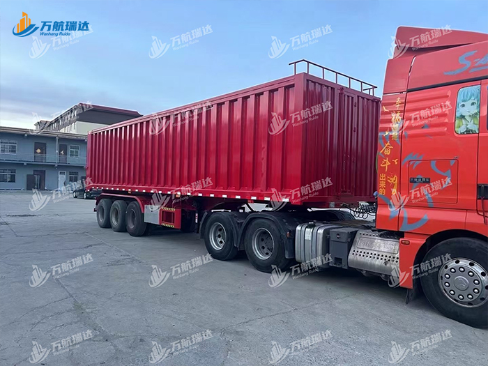 厢式侧翻自卸半挂车