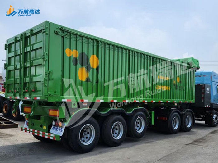 厢式后翻自卸半挂车