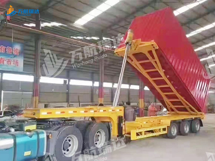 厢式后翻自卸半挂车