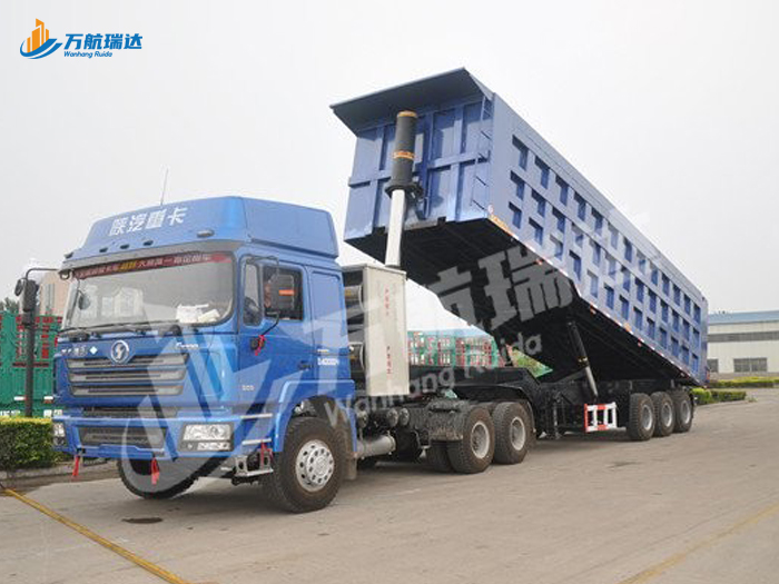 厢式后翻自卸半挂车