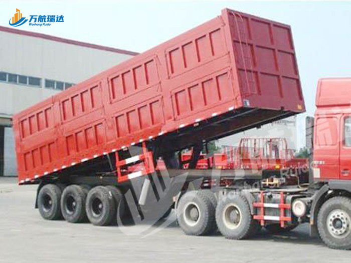 厢式后翻自卸半挂车