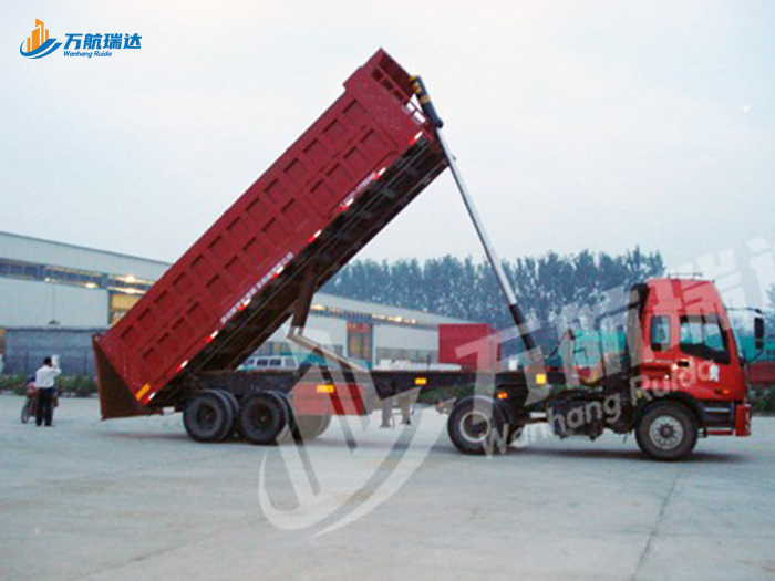 厢式后翻自卸半挂车