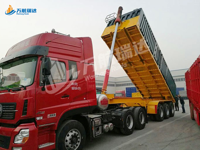厢式后翻自卸半挂车