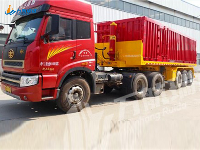 厢式后翻自卸半挂车