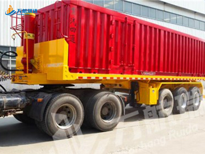 厢式后翻自卸半挂车