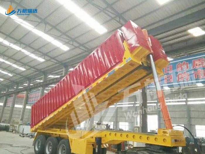 厢式后翻自卸半挂车