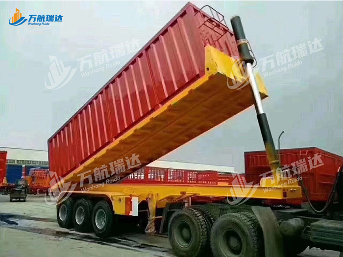 厢式后翻自卸半挂车