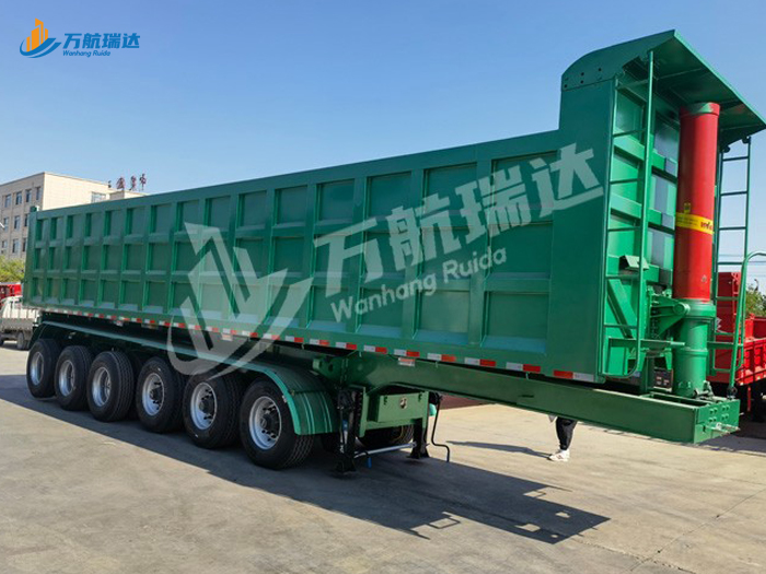 厢式后翻自卸半挂车