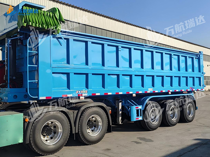 厢式后翻自卸半挂车