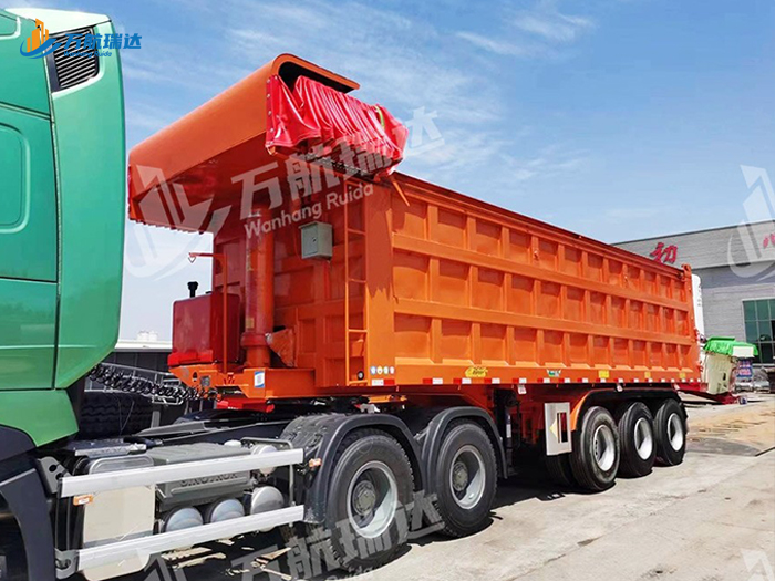 厢式后翻自卸半挂车