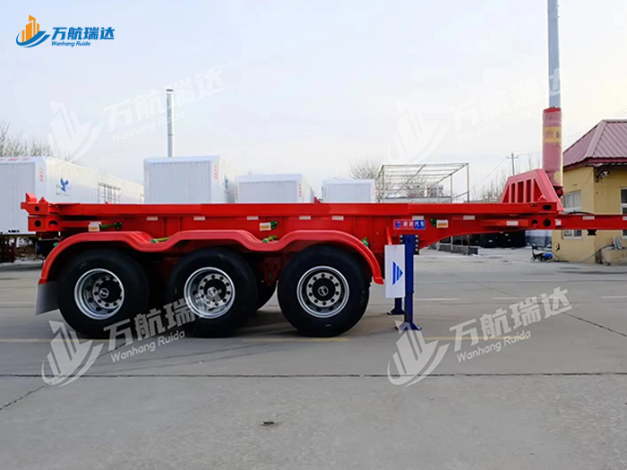 骨架后翻自卸半挂车