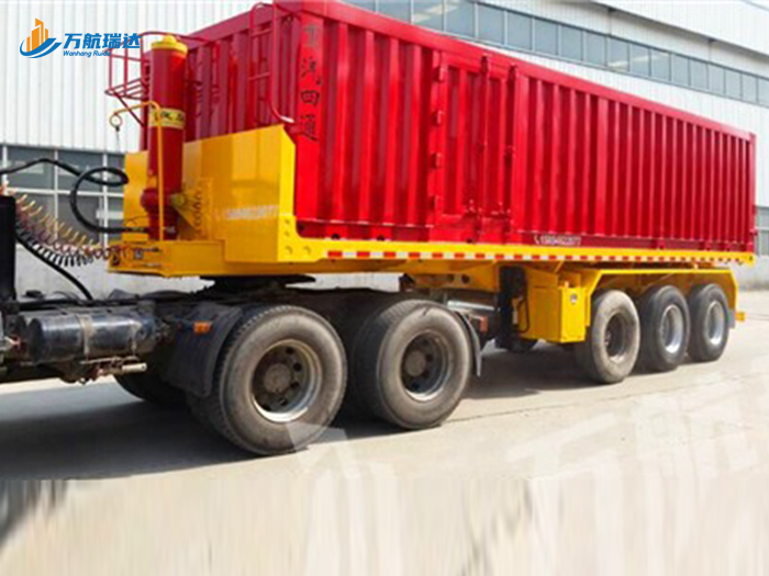 骨架后翻自卸半挂车