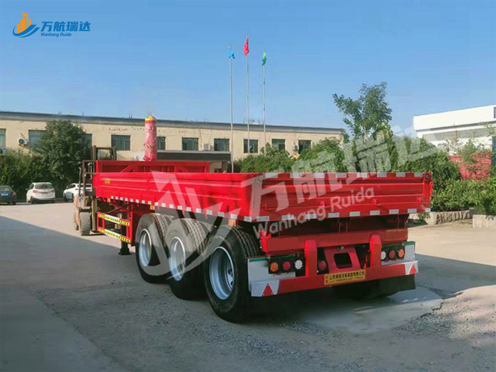 骨架后翻自卸半挂车