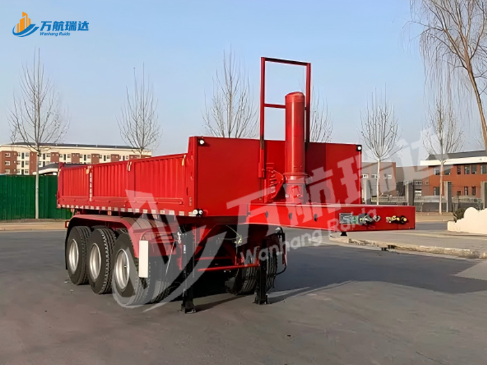 骨架后翻自卸半挂车