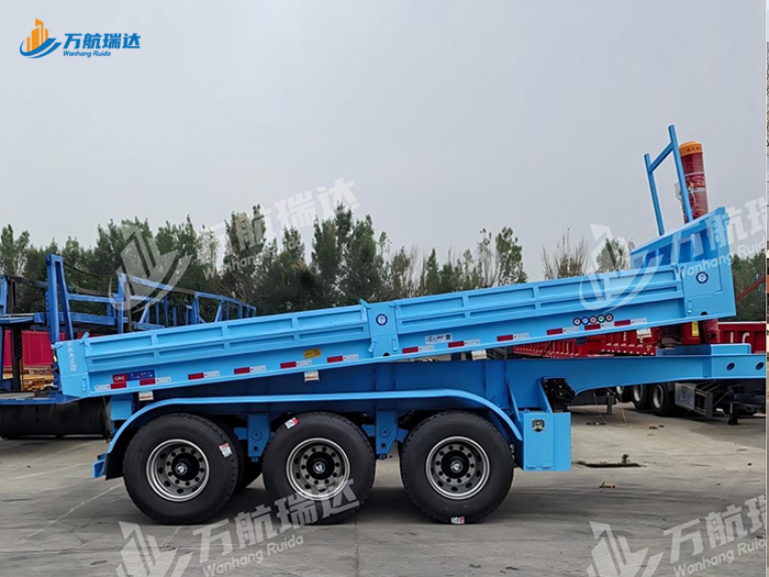 骨架后翻自卸半挂车